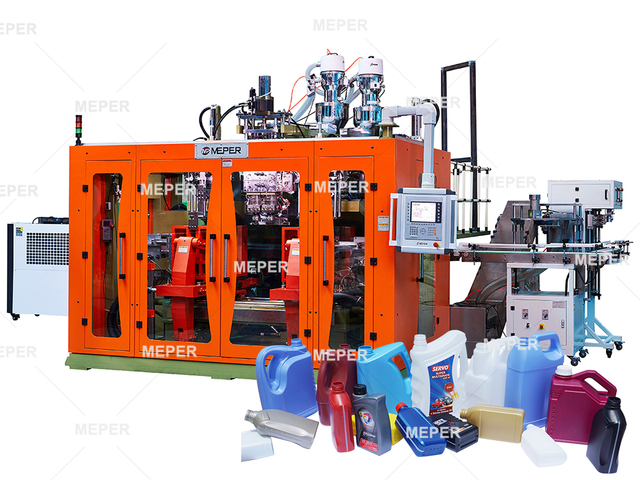 China Meper quatro camadas Extrusão Máquina de moldagem por sopro para 1L 10L Pesticde Bottle