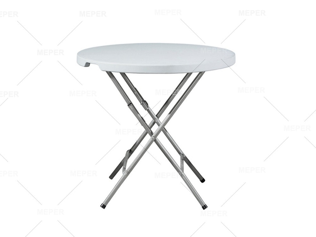 Venda direta de fábrica para banquetes ao ar livre Casamento dobrável ao ar livre portátil dobrável mesa plástica branca mesa de vinho