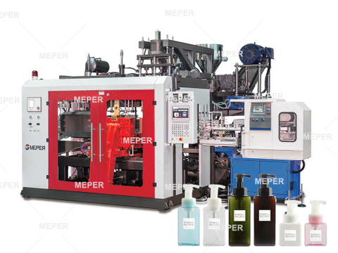 Garrafa de shampoo meper petg 1 litro de jarra de plástico hdpe fabricação de uma máquina de moldagem por sopro de várias cabeças de extrusão 