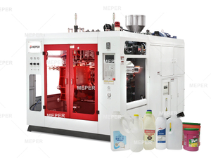 MEPER Four Heads Extrusão Máquinas de moldagem por sopro para garrafas de 1L 500ml