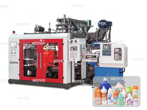 MEPER MP90FS Máquina de moldagem de sopro de jarra de jarra de estágio único com IML