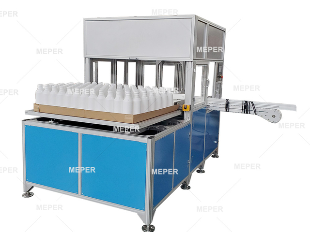 Máquina de embalagem de papel de papel de papel de papel de papel de mamadeira vazia automática e meper para garrafas de estimação PP PVC PVC