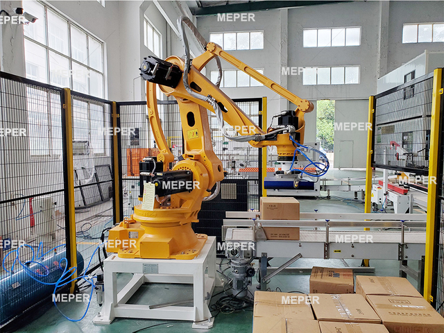 MEPER Inteligência Servo Motor Syste Robot Arm para Carry Pacote de batas de garrafa de plástico HDPE