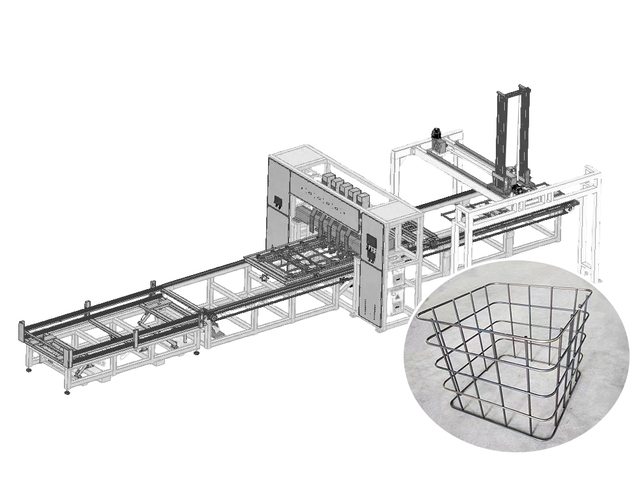 Máquina de gaiola de pacote de betume personalizável para produção de quadros em forma de L e retangular